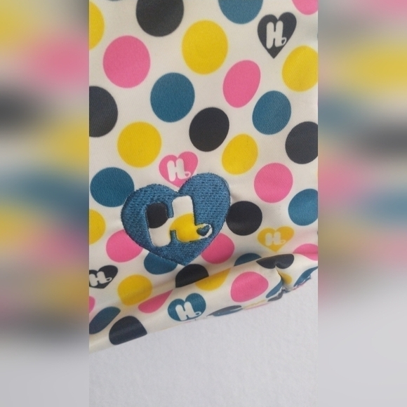 Y2K Harajuku Lovers 90"s Crossbody Bag Heart Girl Purse Blue Yellow Pink Vintage - Picture 6 of 15